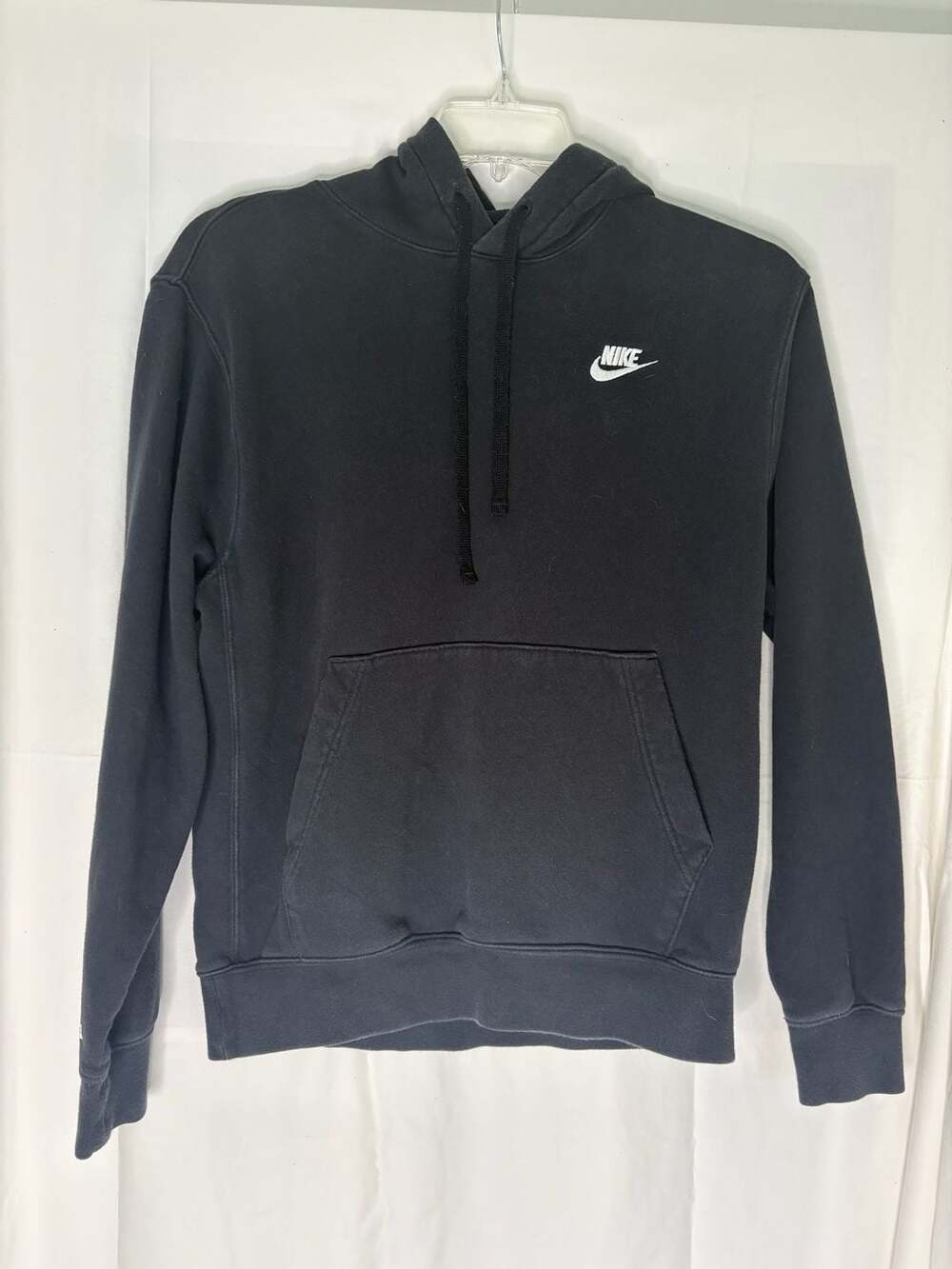 Nike Sportswear Club Fleece Pullover Hoodie Black Size S